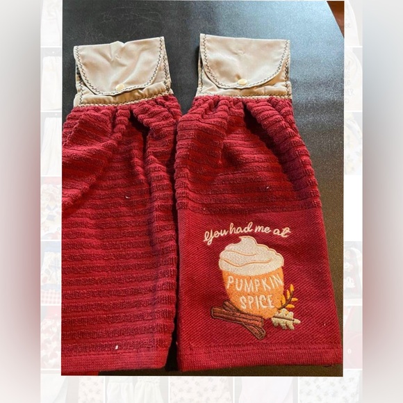 You Had Me At Pumpkin Spice Fall Harvest Kitchen Hanging Towel Set, Set of 2 - Picture 1 of 3
